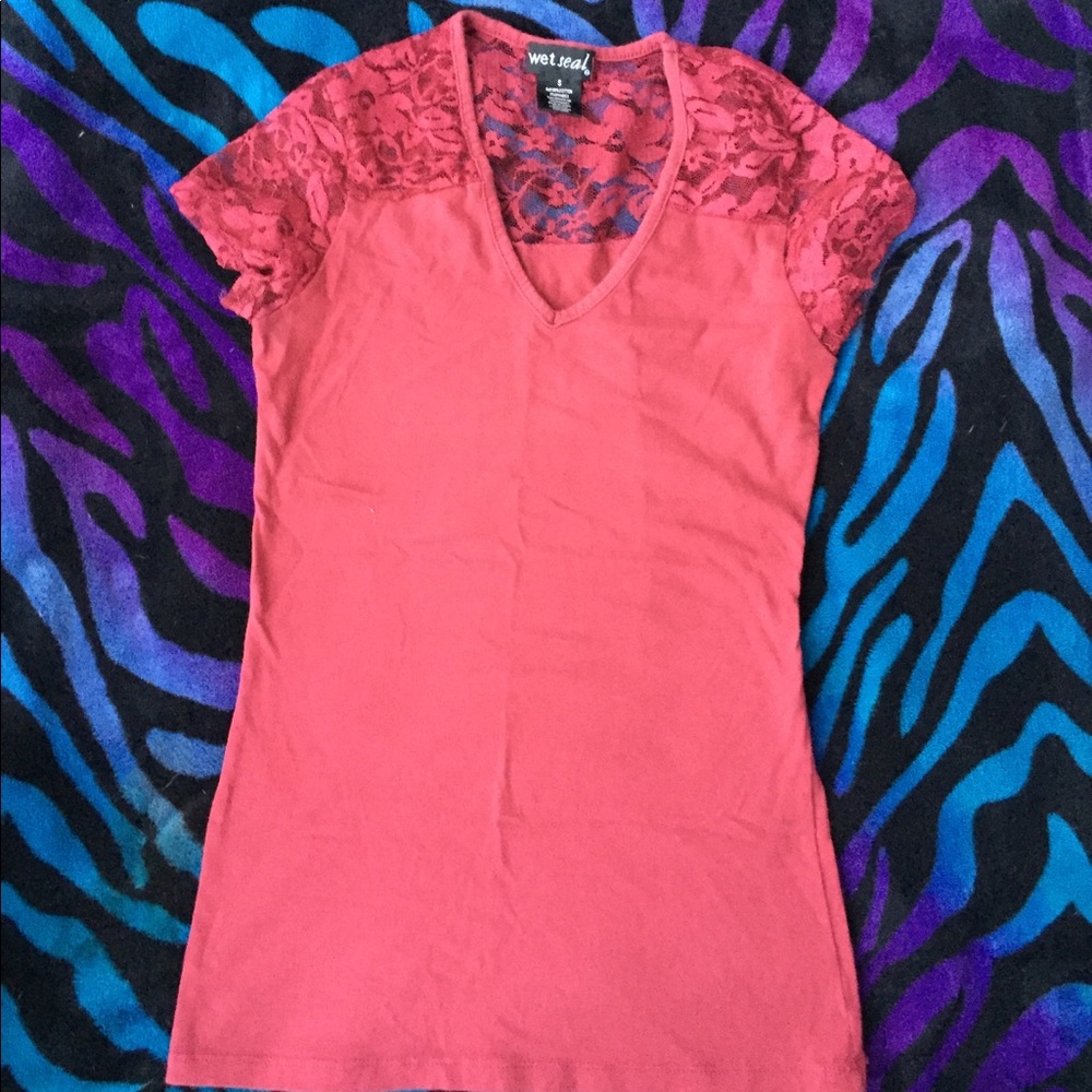 Wet seal lace shirt